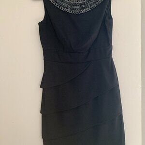 DRESSBARN Black Special Occasion Knee Lenght Dress Sz. 6
